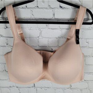 NWT TI VOGLIO Lightly padded  t-shirt wirefree bra  blush  size 44C